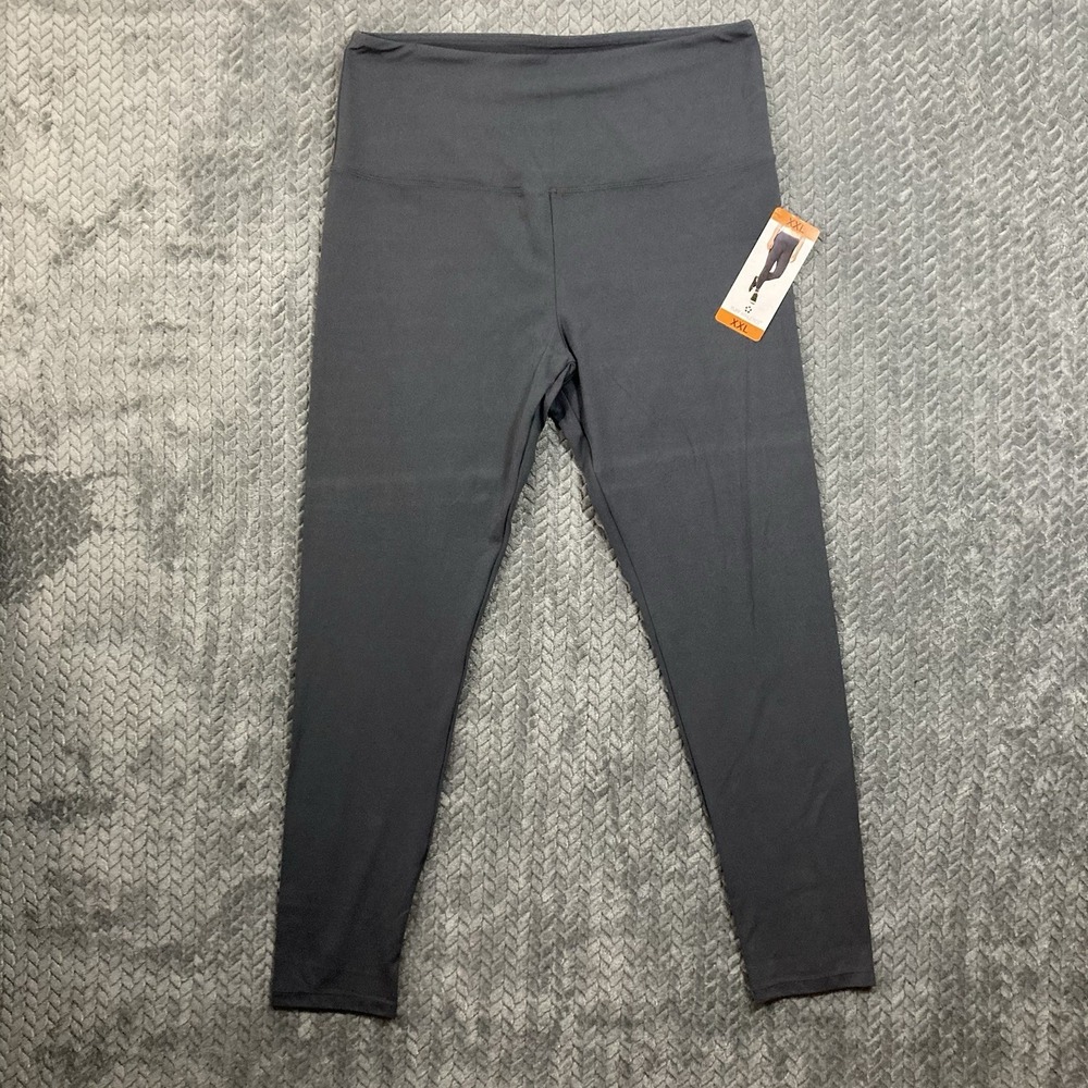 Tuff Athletics Yoga Pants Women XXL Blue Activewear Stretch Side Pocket NEW